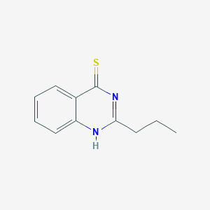 molecular formula C11H12N2S B8790357 2-Propyl-4-mercaptoquinazoline CAS No. 69729-69-7