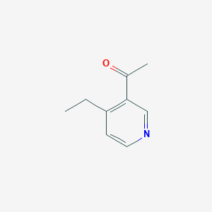 molecular formula C9H11NO B8790367 1-(4-Ethylpyridin-3-YL)ethanone 