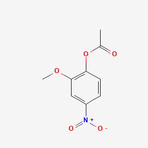 molecular formula C9H9NO5 B8790378 2-Methoxy-4-nitrophenol acetate CAS No. 108164-88-1