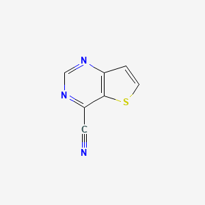 Thieno[3,2-d]pyrimidine-4-carbonitrile