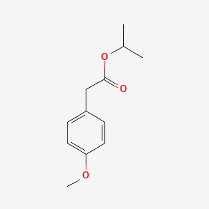 molecular formula C12H16O3 B8790406 Propan-2-yl 2-(4-methoxyphenyl)acetate CAS No. 64450-65-3