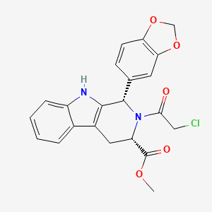 (1S,3S)-1-(1,3-Benzodioxol-5-yl)-2-(2-chloroacetyl)-2,3,4,9-tetrahydro-1H-pyrido[3,4-b]indole-3-carboxylic Acid Methyl Ester