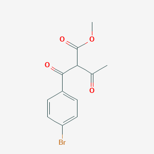 molecular formula C12H11BrO4 B8790601 Methyl acetyl(p-bromobenzoyl)acetate 