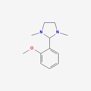 molecular formula C12H18N2O B8790605 1,3-Dimethyl-2-(2-methoxyphenyl)imidazolidine CAS No. 124639-28-7