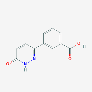 molecular formula C11H8N2O3 B8790620 3-(6-Oxo-1,6-dihydropyridazin-3-yl)benzoic acid 