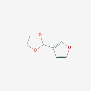 molecular formula C7H8O3 B8790682 2-(Furan-3-yl)-1,3-dioxolane CAS No. 28872-87-9