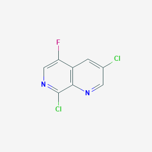 molecular formula C8H3Cl2FN2 B8790685 3,8-Dichloro-5-fluoro-1,7-naphthyridine CAS No. 1600511-82-7