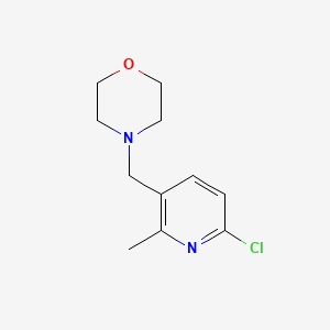 B8790715 4-[(6-Chloro-2-methylpyridin-3-yl)methyl]morpholine CAS No. 1093879-97-0