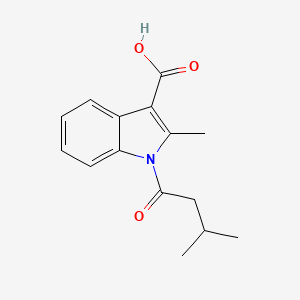 2-Methyl-1-(3-methylbutanoyl)-1H-indole-3-carboxylic acid