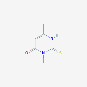 molecular formula C6H8N2OS B8790748 3,6-dimethyl-2-thioxo-2,3-dihydropyrimidin-4(1H)-one CAS No. 29337-40-4