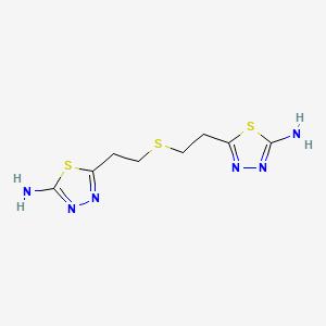 5,5'-(Sulfanediyldiethane-2,1-diyl)bis(1,3,4-thiadiazol-2-amine)