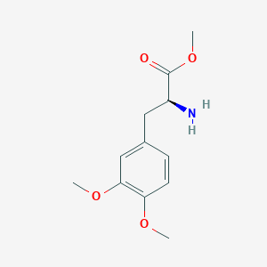 molecular formula C12H17NO4 B8790856 (S)-3,4-Dimethoxyphenylalanine methyl ester 