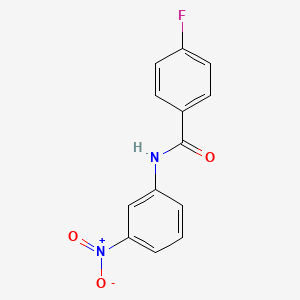 molecular formula C13H9FN2O3 B8790863 Benzamide, N-(3-nitrophenyl)-4-fluoro- 