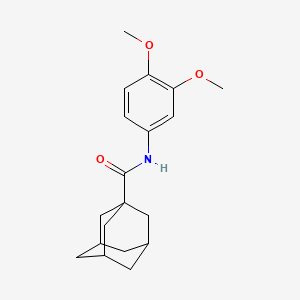 molecular formula C19H25NO3 B8790874 N-(3,4-dimethoxyphenyl)adamantane-1-carboxamide 