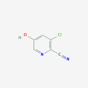 molecular formula C6H3ClN2O B8790882 3-Chloro-5-hydroxypicolinonitrile 