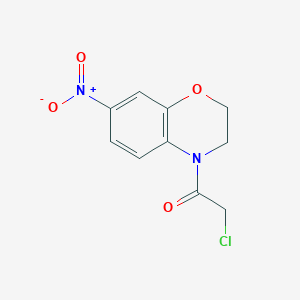 molecular formula C10H9ClN2O4 B8790938 2-Chloro-1-(7-nitro-2H-benzo[b][1,4]oxazin-4(3H)-yl)ethanone 