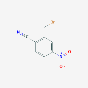 molecular formula C8H5BrN2O2 B8791081 2-(Bromomethyl)-4-nitrobenzonitrile CAS No. 852203-01-1