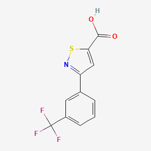 5-Isothiazolecarboxylic acid, 3-(3-(trifluoromethyl)phenyl)-