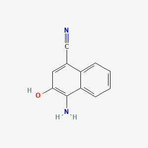 molecular formula C11H8N2O B8791094 4-Amino-3-hydroxynaphthalene-1-carbonitrile CAS No. 50380-74-0