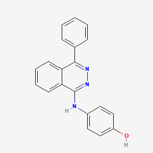 molecular formula C20H15N3O B8791107 4-(4-Phenylphthalazin-1-ylamino)phenol 