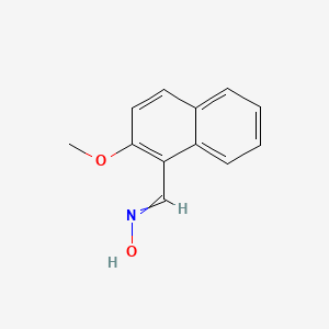 molecular formula C12H11NO2 B8791139 N-[(2-methoxynaphthalen-1-yl)methylidene]hydroxylamine 