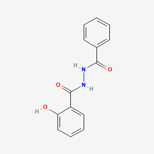 molecular formula C14H12N2O3 B8791144 N'-benzoyl-2-hydroxybenzohydrazide CAS No. 41697-19-2