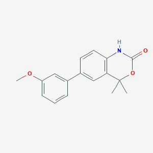 B8791148 6-(3-Methoxyphenyl)-4,4-dimethyl-1H-benzo[D][1,3]oxazin-2(4H)-one CAS No. 304854-36-2