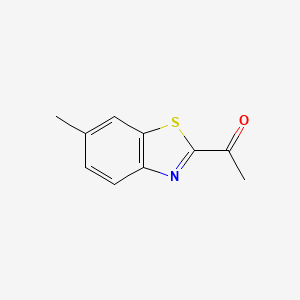 molecular formula C10H9NOS B8791164 Ethanone, 1-(6-methyl-2-benzothiazolyl)-(9CI) CAS No. 54483-92-0
