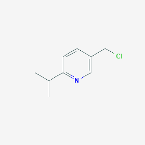 molecular formula C9H12ClN B8791175 5-(Chloromethyl)-2-isopropylpyridine 