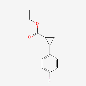 molecular formula C12H13FO2 B8791200 Ethyl (1R,2R)-2-(4-Fluorophenyl)cyclopropanecarboxylate 