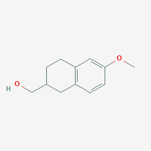 molecular formula C12H16O2 B8791217 (6-Methoxy-1,2,3,4-tetrahydronaphthalen-2-yl)methanol 