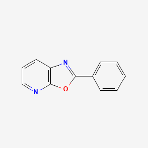molecular formula C12H8N2O B8791266 2-Phenyloxazolo[5,4-b]pyridine 