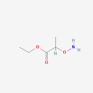 molecular formula C5H11NO3 B8791274 2-Aminooxy-propionic acid ethyl ester CAS No. 5766-86-9