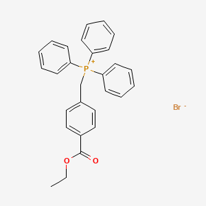 molecular formula C28H26BrO2P B8791311 {[4-(Ethoxycarbonyl)phenyl]methyl}(triphenyl)phosphanium bromide CAS No. 75986-31-1