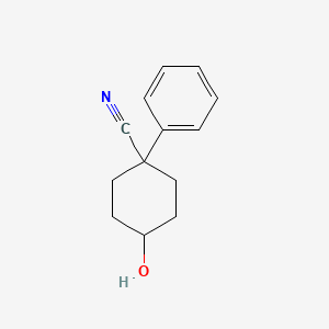 molecular formula C13H15NO B8791454 4-Hydroxy-1-phenylcyclohexane-1-carbonitrile CAS No. 38289-22-4