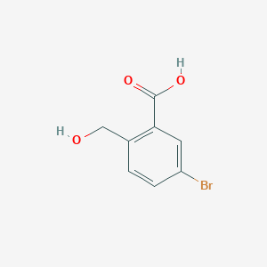 molecular formula C8H7BrO3 B8791456 5-Bromo-2-(hydroxymethyl)benzoic acid 