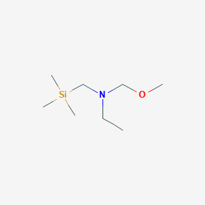 molecular formula C8H21NOSi B8791466 N-(Methoxymethyl)-N-[(trimethylsilyl)methyl]ethanamine 
