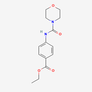 molecular formula C14H18N2O4 B8791521 Ethyl 4-(morpholine-4-carboxamido)benzoate 