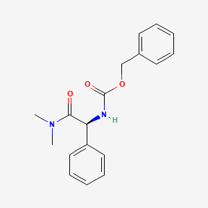 molecular formula C18H20N2O3 B8791525 Benzyl (S)-(2-(dimethylamino)-2-oxo-1-phenylethyl)carbamate 