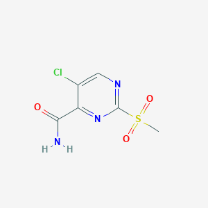 5-Chloro-2-(methylsulfonyl)pyrimidine-4-carboxamide