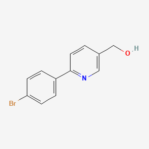 molecular formula C12H10BrNO B8791612 [6-(4-Bromophenyl)pyridin-3-yl]methanol 