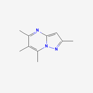 molecular formula C10H13N3 B8791621 2,5,6,7-Tetramethylpyrazolo[1,5-a]pyrimidine 