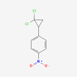 molecular formula C9H7Cl2NO2 B8791639 1-(2,2-Dichlorocyclopropyl)-4-nitrobenzene CAS No. 31913-36-7