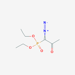 molecular formula C7H13N2O4P B8791730 Diethyl (1-diazo-2-oxopropyl)phosphonate CAS No. 21047-57-4