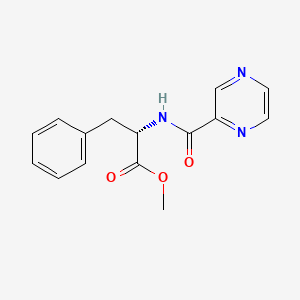 molecular formula C15H15N3O3 B8791739 N-(2-Pyrazinylcarbonyl)-L-phenylalanine Methyl Ester 