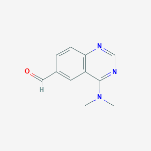 molecular formula C11H11N3O B8791790 4-(Dimethylamino)quinazoline-6-carbaldehyde CAS No. 648449-09-6
