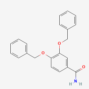 molecular formula C21H19NO3 B8791825 3,4-Bis(benzyloxy)benzamide CAS No. 95946-91-1