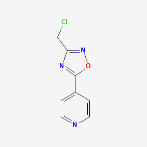 4-[3-(Chloromethyl)-1,2,4-oxadiazol-5-yl]pyridine