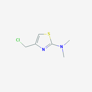 molecular formula C6H9ClN2S B8792164 4-(Chloromethyl)-N,N-dimethyl-1,3-thiazol-2-amine CAS No. 13242-92-7
