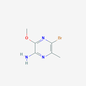 molecular formula C6H8BrN3O B8792187 5-Bromo-3-methoxy-6-methylpyrazin-2-amine 